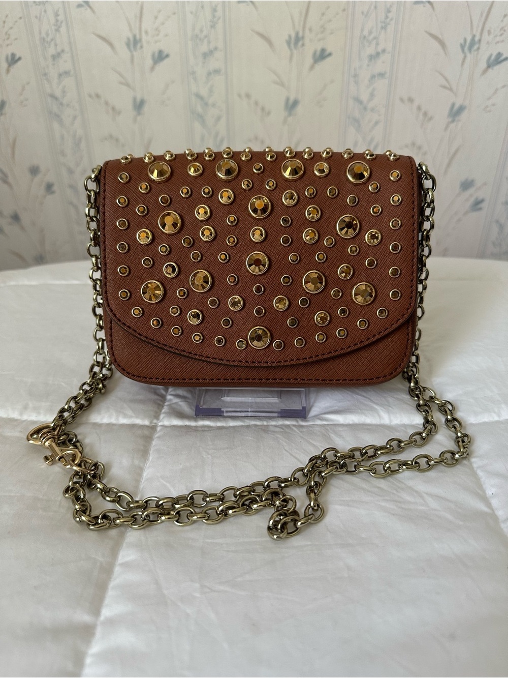 Juicy Couture Vintage Sophia Leather Studded Mini Crossbody